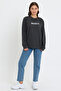 Süperlife Women's Crew Neck Oversize Fit Brooklyn Printed Thin Sweatshirt Spr23Swk330 - 5