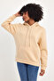 Women's Hooded Comfortable In-mold Fleece 3 thread SweatShirt spr24swk55 - 3