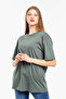 Süperlife Women's Crew Neck Oversize Fit T-Shirt Spr21Yk30