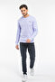 Süperlife Crew Neck Long Sleeve Tight Fit Thin Men's Sweatshirt Spr2019K18 - 4
