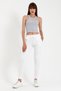 Süperlife Women Crop Knitted Back High Collar Slim Fit Tank-Tişört Spr21Y11 - 6