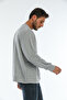 Superlife Men's Crew Neck Regular Fit Brooklyn Printed Thin Sweatshirt - 4