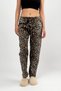 Leopard Women's Fleece Pajama Bottoms Winter Elastic Waist Single Bottom - 8
