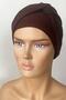 Ready Turban Bonnet Twist Banded Combed Cotton Bonnet Brown Twist Women's Hijab Bonnet Twisted Outer Bonnet - 6