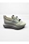 Woman's crystal stone detailed high sole walking shoes - 3