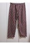 Quality Cotton Thread Woven Fleece Fabric Pajama Bottoms with Elastic Waist - 2