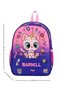 Royalglow Patterned Waddell Licensed Purple Cat Kindergarten Bag Nursery Bag.