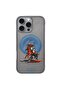 Sbprc iPhone 16 Pro Compatible Case Aubrey Magsafe Suede Inside Embroidery Pattern Cover