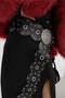 Black Faux Leather Locket Buckle Detail Cowboy Style Accessory Belt 24W37002 - 3