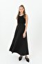 Women's Flared Scuba Skirt -18217Etk - Black