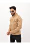 Double Pocket Zippered Camel Judge Collar Men's Casual Jeans Jacket - 6