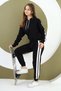 Girl's Cotton Hooded Bottom & Top Tracksuit Set - 4