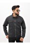 Double Pocket Zippered Gray Judge Collar Men's Casual Jeans Jacket - 6