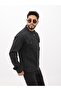 Double Pocket Zipper Anthracite Prevailing Collar Men's Casual Jeans Jacket - 3