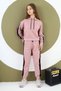 Girl's 100% Cotton Hooded Bottom & Top Tracksuit Set - 2