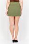 Women Checkered Mini Skirt, Yellow - 3