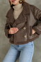 Four Button Biker Coat - 5