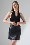 Mini Leather Skirt with Belt / Zra Leather Skirt with Belt Model - 6