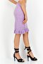 Women Textured Basic Midi Skirt, Purple - 4