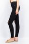 Women Super Skinny Fit Ripped Stretchable Jeans, Black - 4