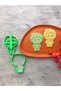 Set of 2 Boys' Dough Shapers/Cookies, Ceramic, Play Dough, Assorted Color 6X9 cm - 3