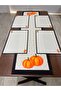 Orange Pumpkin Patterned Runner and American Placemat 40 X 140 - 2