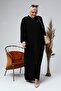 Large Size Clothing Women's Hijab Long Ferace Sleeve Button Detailed Summer Dress - 5