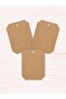 25 Pieces - Kraft Perforated Card - Product Card - Unprinted Card - Kraft Card