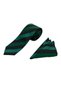 Patterned 3-Piece Tie and Handkerchief Set - 2