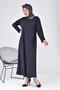 Women's Large Size Moon Collar Mother Dress is Long Hijab - 6