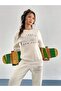 3 İplik 1898 Brooklyn Beige Jogger Sweatshirt Bottom Top Tracksuit Set Oversize Crew Neck - 2