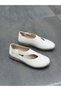 Diva White Leather Elastic Women's Casual Shoes - 3