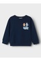 Nmmnuse Bluey Nreg Sweat Bru Sky - Turquoise Color Sweatshirt - 3