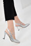 Silver Women's Classic Heeled Shoes 16965 - 3