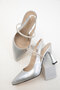 Silver Women's Classic Heeled Shoes 16965 - 4