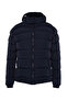Navy Blue Regular Fit Wind and Water Resistant Puffer Winter Coat Tmnaw22Mo0132 - 6