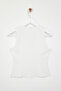 Ecru V-Neck Slim Fit Woven Blouse Twoss25Bz00055 - 7