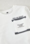 Ecru Boy's Slogan Knitted Bottom-Top Suit Tkdaw25Au00151 - 2