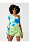 Crop Bluz Tek Omuz - 3