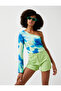 Crop Bluz Tek Omuz - 2