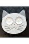 Cat Head Double Tealight Candle Holder Animal Themed Silicone Mold K-1139, Stone Powder Cement Plaster Mold - 7