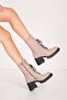Genuine Leather Thick Heeled Rubber Sole Stylish Boots Bel.1554 - 3