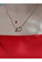 Heart R Letter Steel Necklace - 2