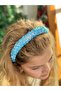 Luxury Shiny Stone Sequin Glitter Fancy Crown for Women and Children, Convex Spongey Turquoise Blue Crown - 4