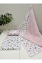 Poplin Fabric and Pompom Bottom Cover, Pillow and Blanket Set of 3 - 2