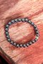 Genuine Hematite Bracelet - with Spacers, Real Natural Stone, Not Plated - 4
