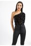 One-Shoulder-Pailletten Top - 3