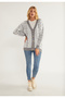 Übergroße Strickjacke