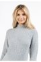 Strick Langarmkleid midi - 5