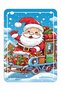 New Year, Santa Claus, Snowman, Deers 24 Pieces Wooden Puzzle - 2